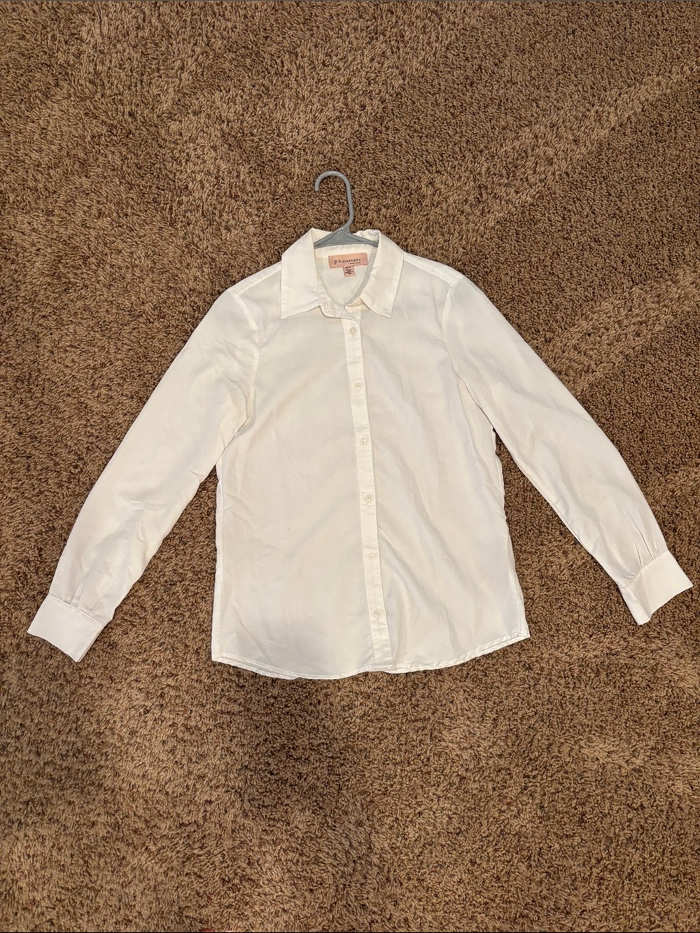 Philosophy White Button-Down Shirt
